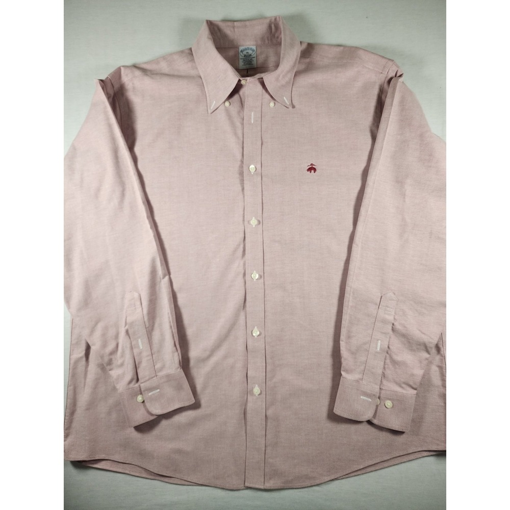Brooks Brothers Regular Fit Long Sleeve Mens Size XL Oxford Dress Shirt - Picture 2 of 13